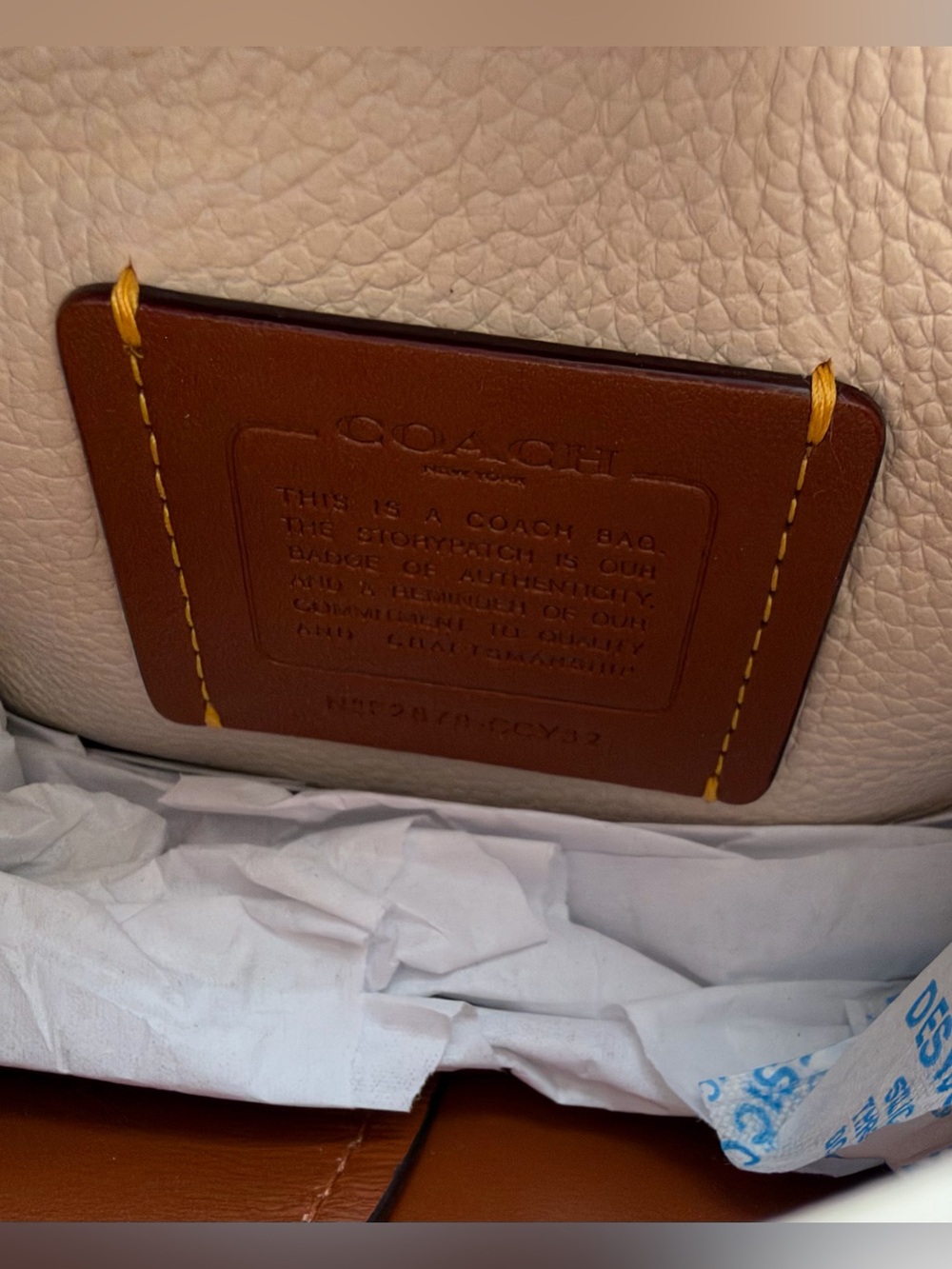 NWT🌷Coach Lana Convertible Clutch Handle Bag 19 in “Chalk” - Picture 9 of 11